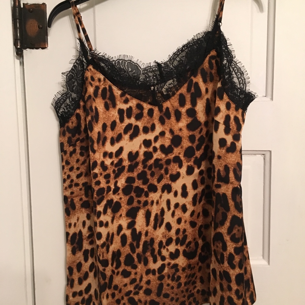 Sleek Lace Leopard Cami